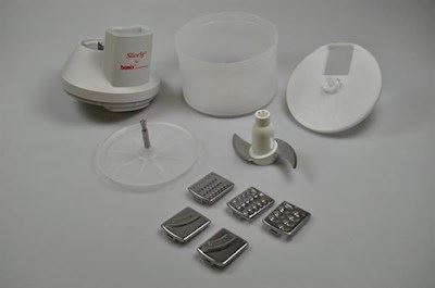 SliceSy "foodprocessor", ESGE mini hakker & stavmikser - Grå