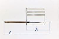 Holder for rist, Bosch komfyr & stekeovn (venstre, med 1 uttrekkskinne)