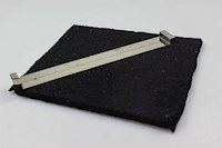 Kullfilter, Eico kjøkkenvifte - 202 mm x 228 mm (inkl. 2 festebraketter i metall)