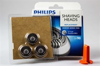 Skjærehode, Philips hår- & skjeggtrimmer (sett á 3 stk)