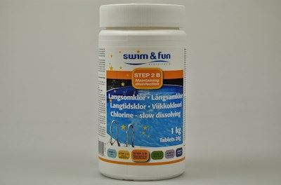 Langtidsklor, Swim & Fun svømmebasseng (tablett)