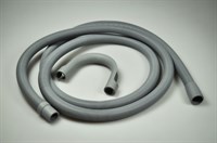 Avløpsslange, universal vaskemaskin - 2500 mm (rett)