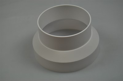 Reduksjonsflens, universal kjøkkenvifte - 95 mm - 124 mm (fra 125 - 95 mm)